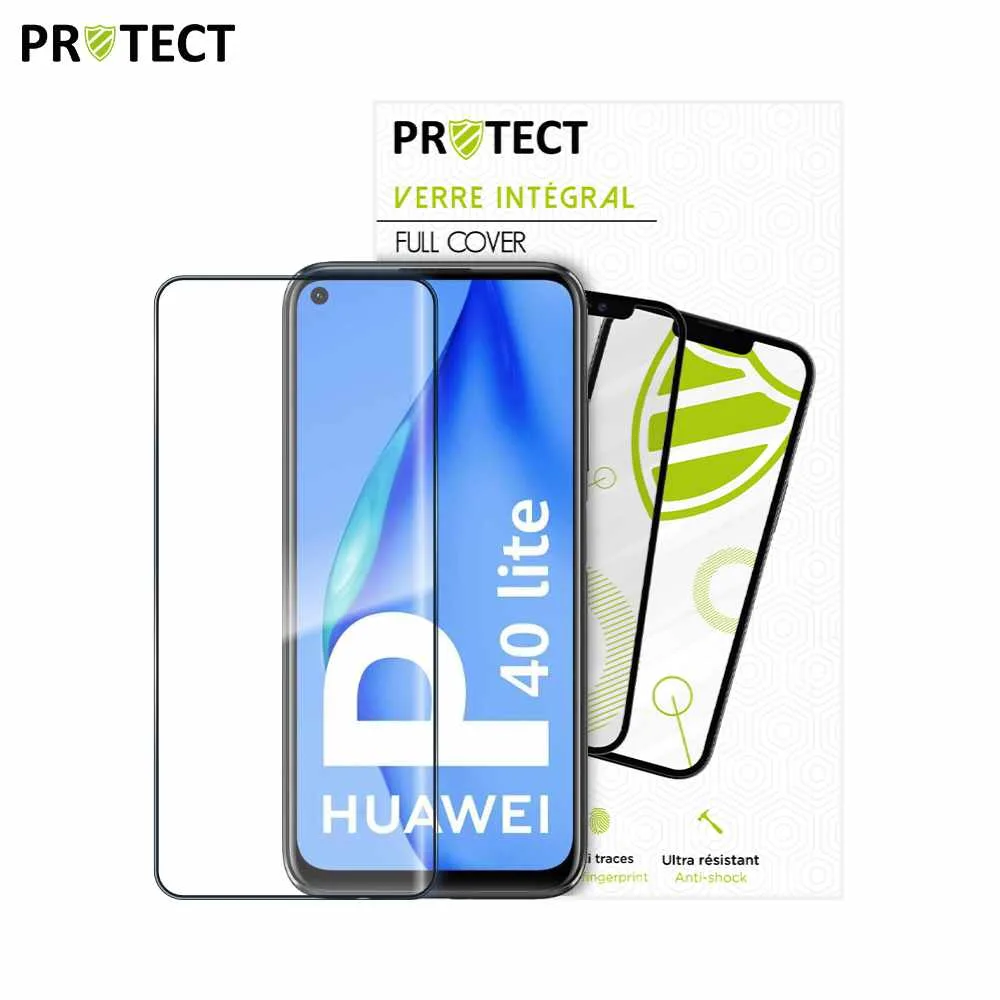 Verre Trempé Intégral PROTECT pour Huawei P40 Lite Noir — vue 2
