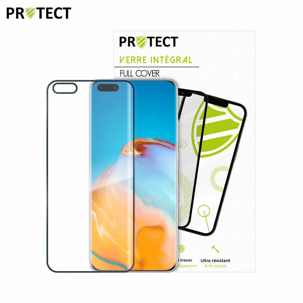 Verre Trempé Intégral PROTECT pour Huawei P40 Pro Plus Noir — vue 2