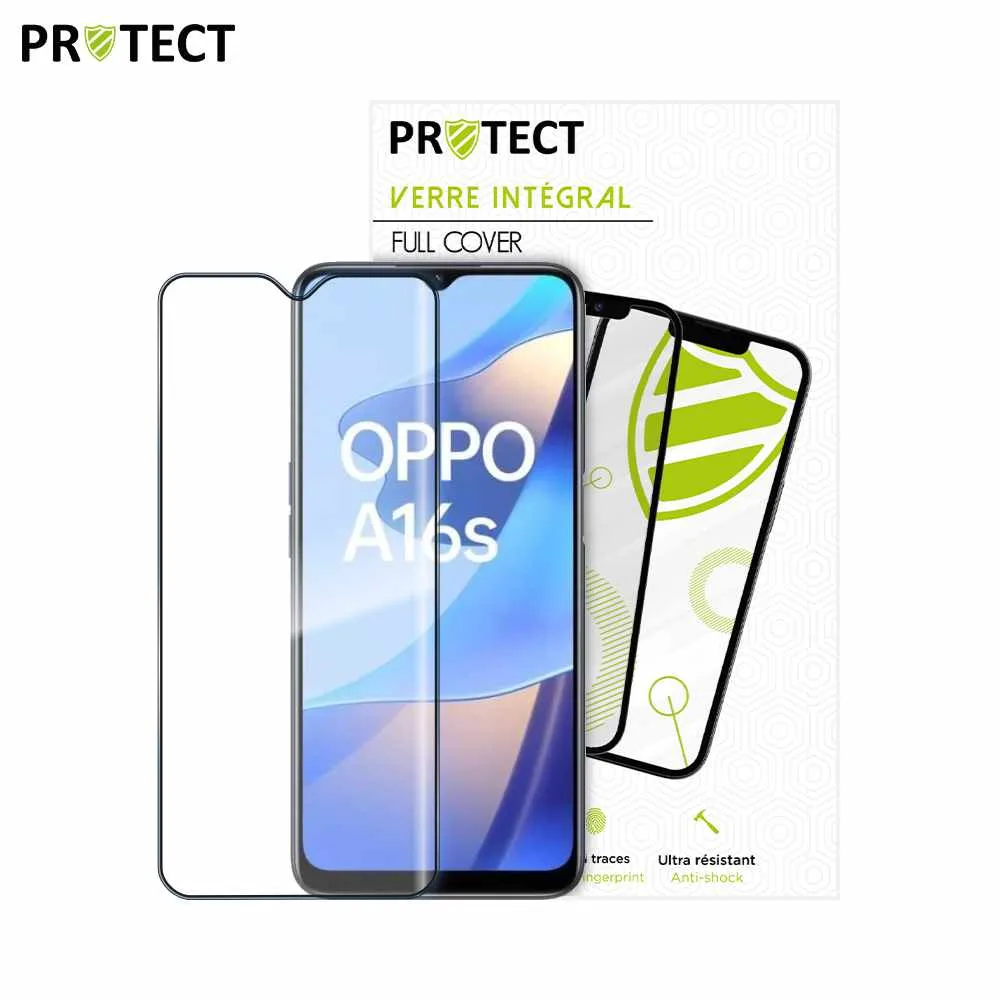 Verre Trempé Intégral PROTECT pour OPPO A16 4G & A16s Noir — vue 2