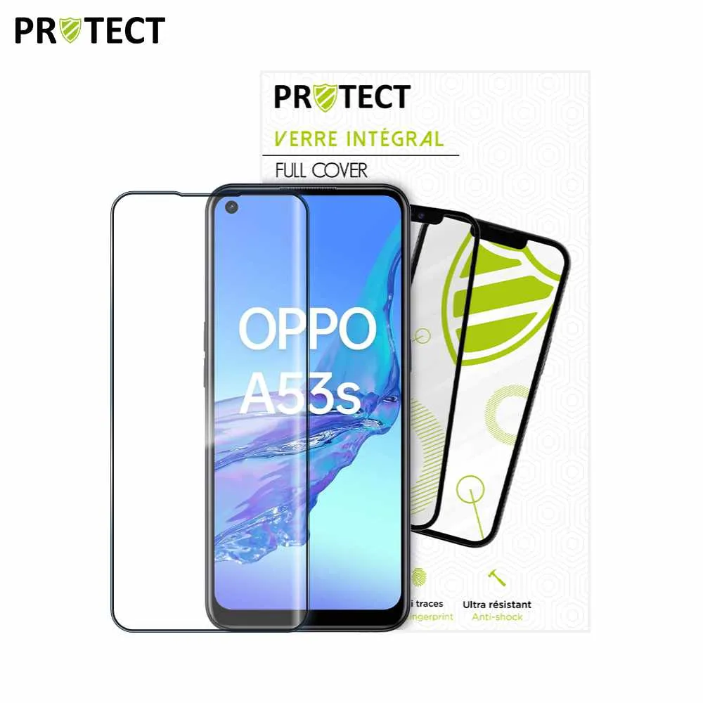 Verre Trempé Intégral PROTECT pour OPPO A53s 2020 & A53 4G 2020 Noir — vue 2