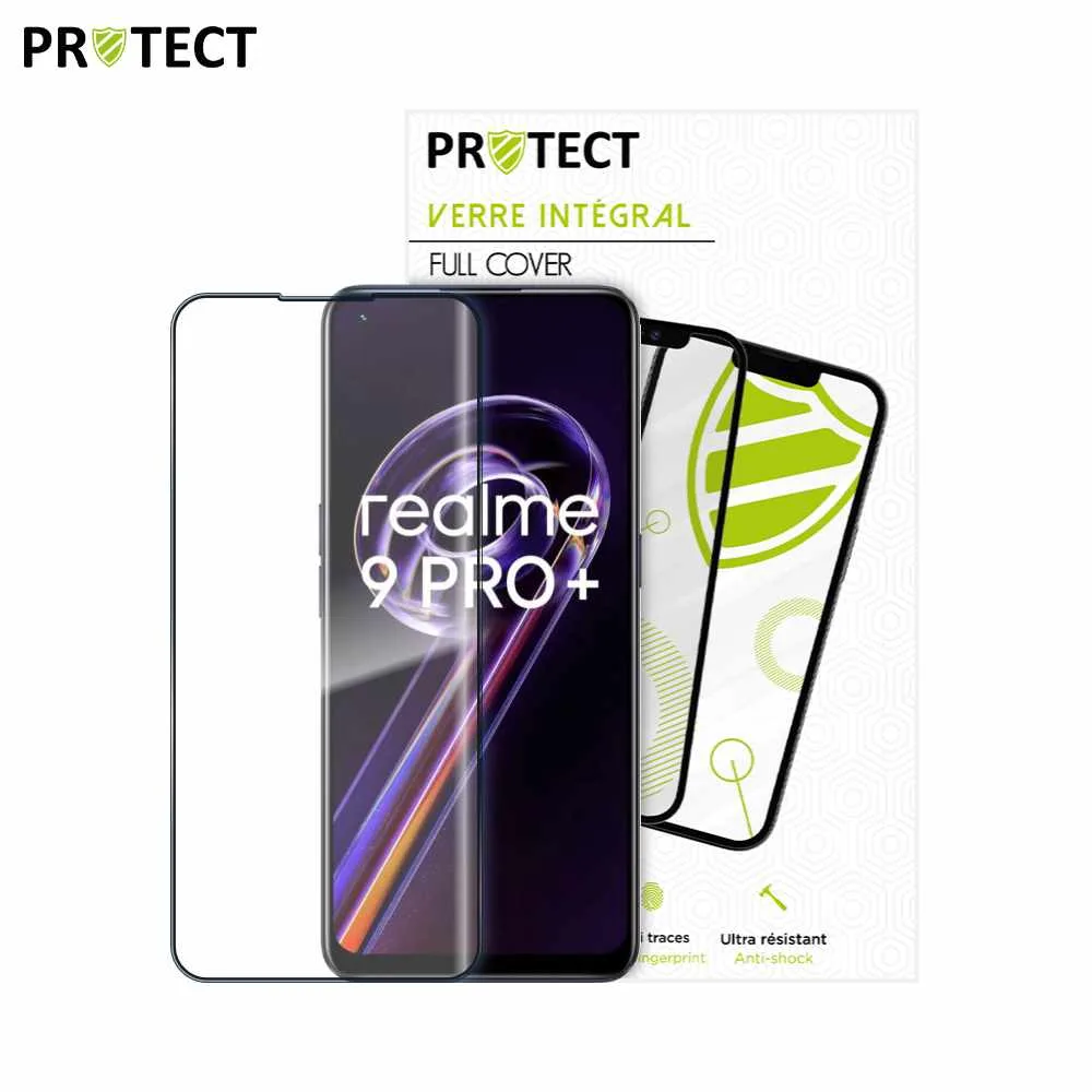 Verre Trempé Intégral PROTECT pour Realme 9 Pro+ Noir — vue 2