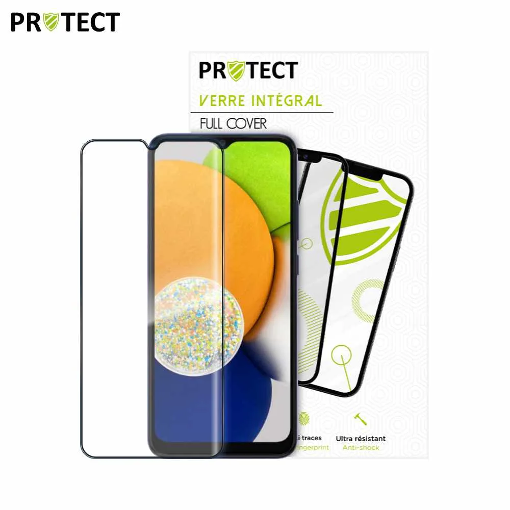 Verre Trempé Intégral PROTECT pour Samsung Galaxy A03 A035F Noir — vue 2