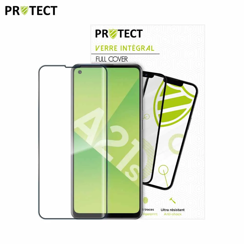 Verre Trempé Intégral PROTECT pour Samsung Galaxy A21S A217F Noir — vue 2