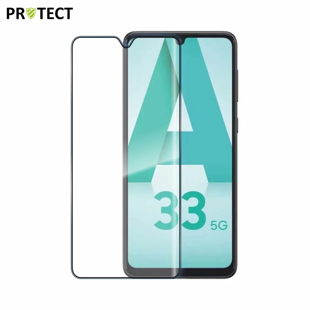 Verre Trempé Intégral PROTECT pour Samsung Galaxy A33 5G A336 Noir