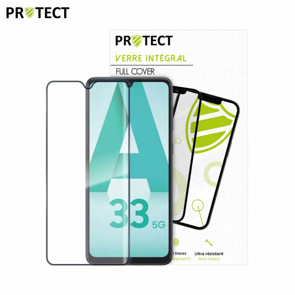 Verre Trempé Intégral PROTECT pour Samsung Galaxy A33 5G A336 Noir — vue 2