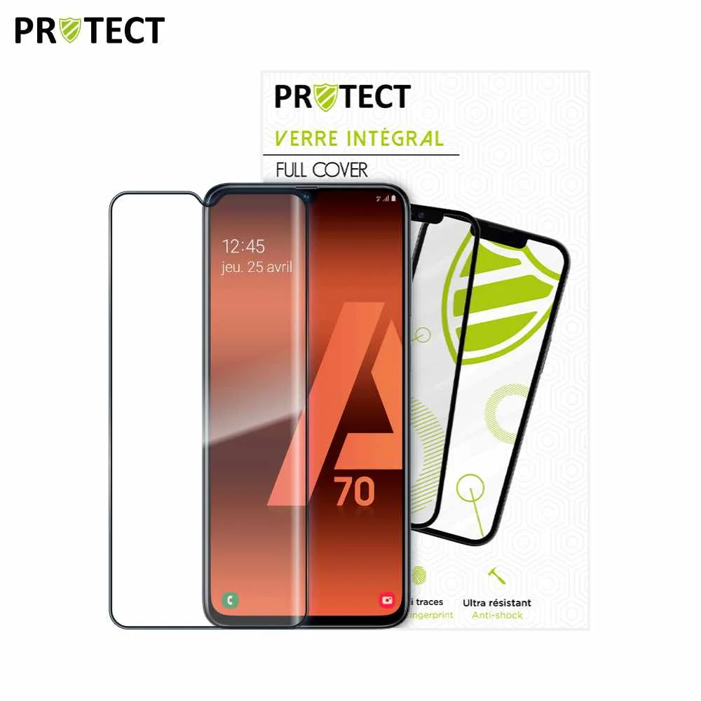 Verre Trempé Intégral PROTECT pour Samsung Galaxy A70 A705 Noir — vue 2