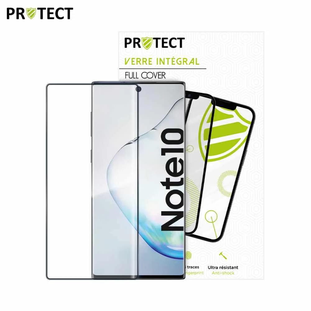 Verre Trempé Intégral PROTECT pour Samsung Galaxy Note 10 N970 Noir — vue 2