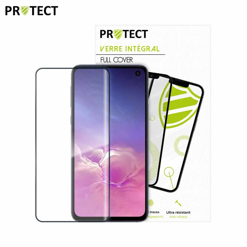 Verre Trempé Intégral PROTECT pour Samsung Galaxy S10e G970 Noir — vue 2