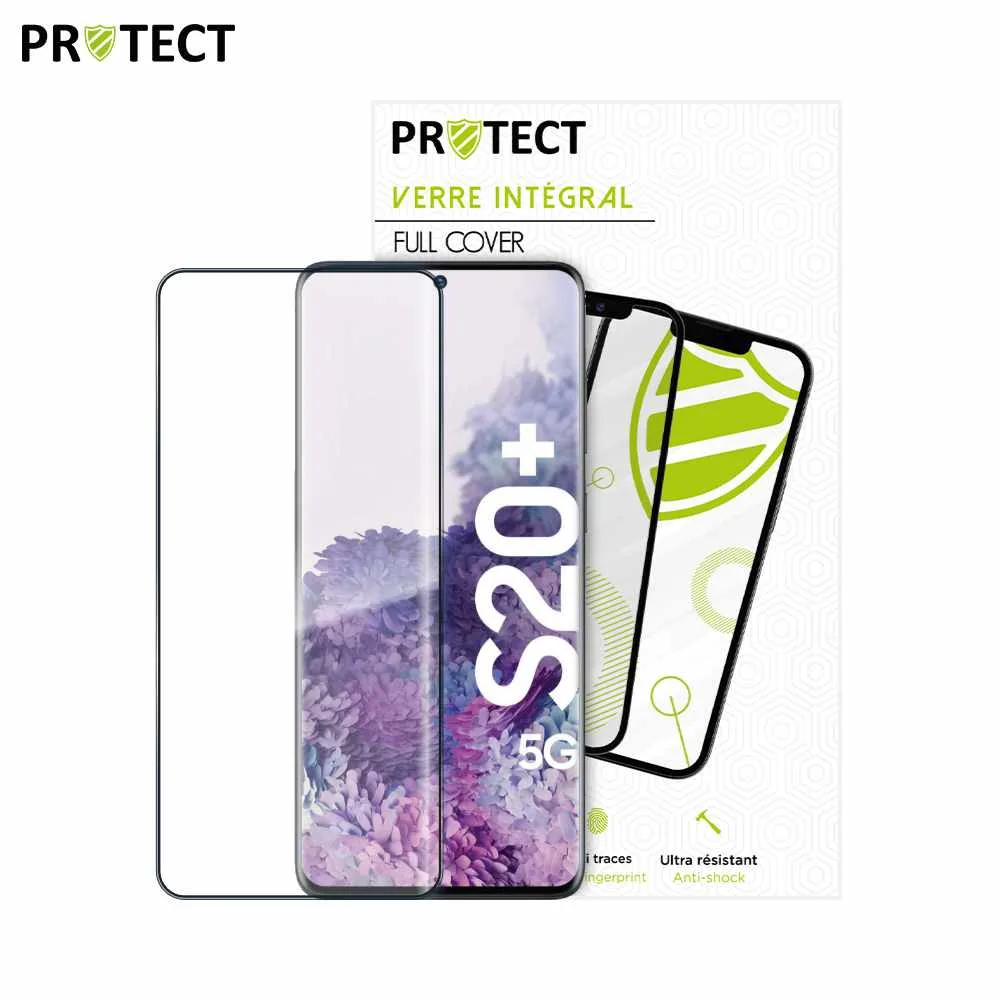 Verre Trempé Intégral PROTECT pour Samsung Galaxy S20 Plus 5G G986 Noir — vue 2