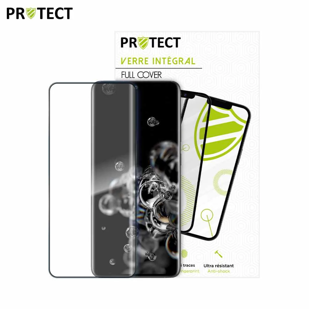 Verre Trempé Intégral PROTECT pour Samsung Galaxy S20 Ultra G988 Noir — vue 2