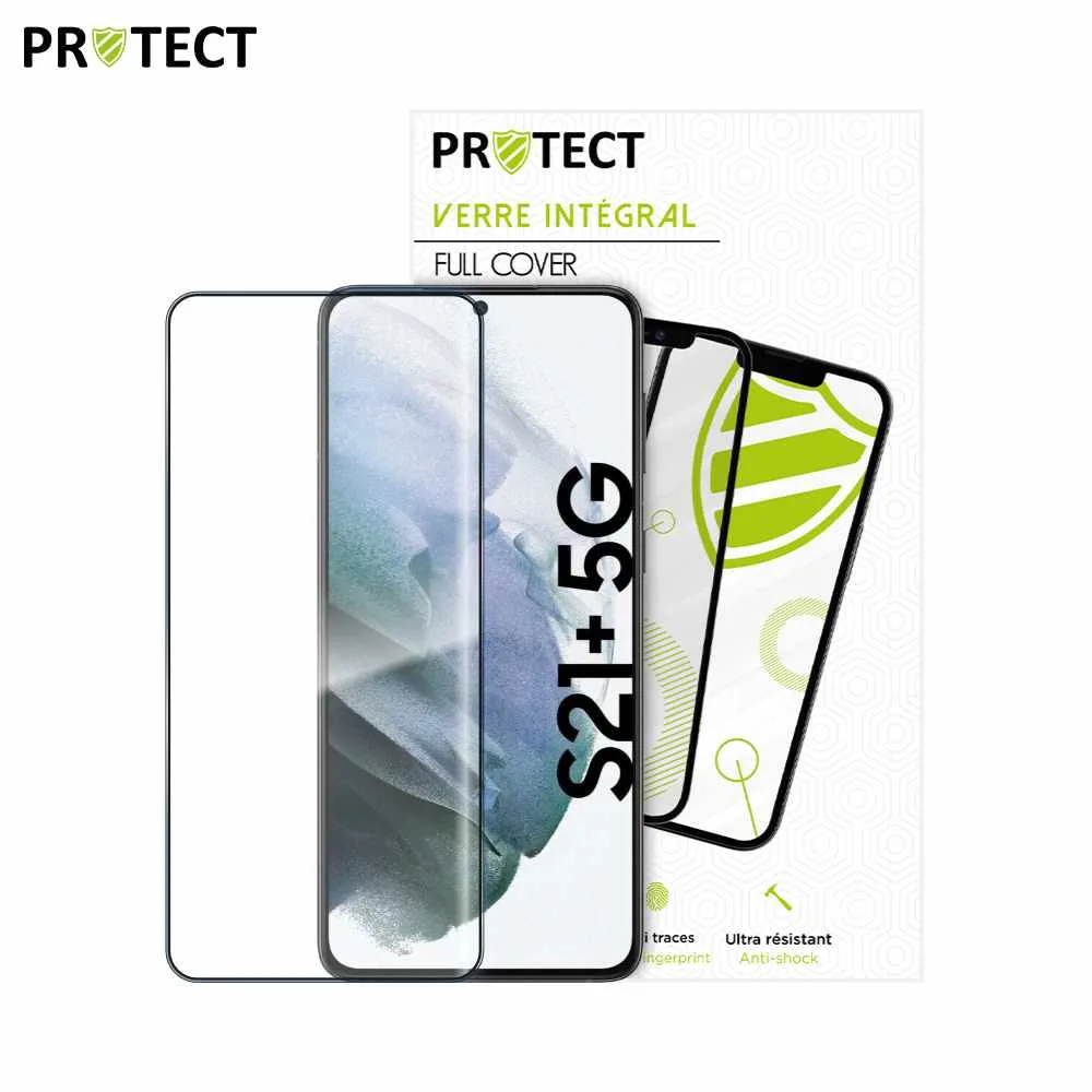 Verre Trempé Intégral PROTECT pour Samsung Galaxy S21 Plus 5G G996 Noir — vue 2
