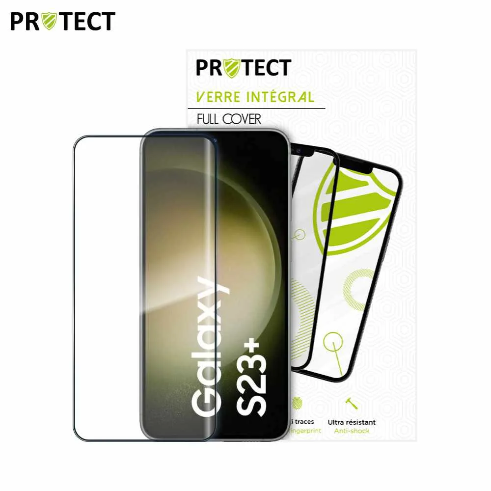 Verre Trempé Intégral PROTECT pour Samsung Galaxy S23 Plus 5G S916 Noir — vue 2