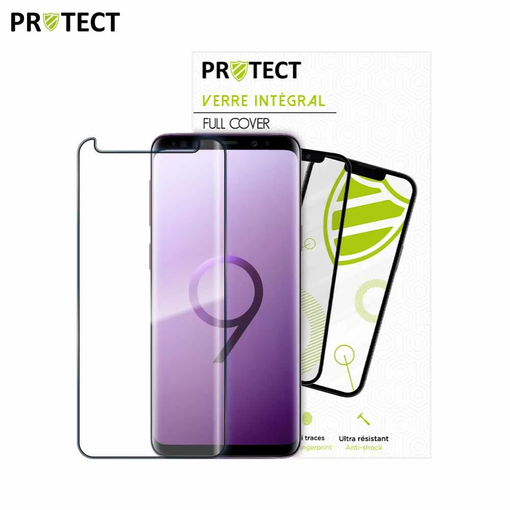 Verre Trempé Intégral PROTECT pour Samsung Galaxy S9 G960 Noir — vue 2