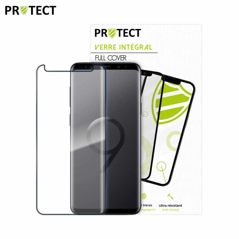 Verre Trempé Intégral PROTECT pour Samsung Galaxy S9 Plus G965 Noir — vue 2