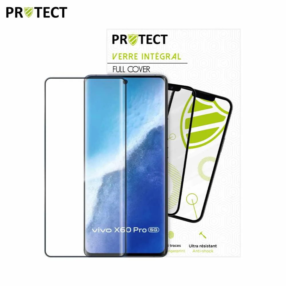 Verre Trempé Intégral PROTECT pour Vivo X60 Pro Noir — vue 2