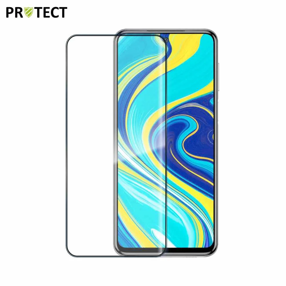 Verre Trempé Intégral PROTECT pour Xiaomi Redmi Note 9S & 9 Pro 4G Noir