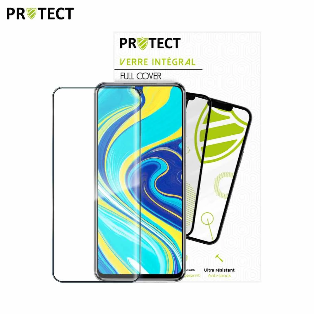 Verre Trempé Intégral PROTECT pour Xiaomi Redmi Note 9S & 9 Pro 4G Noir — vue 2
