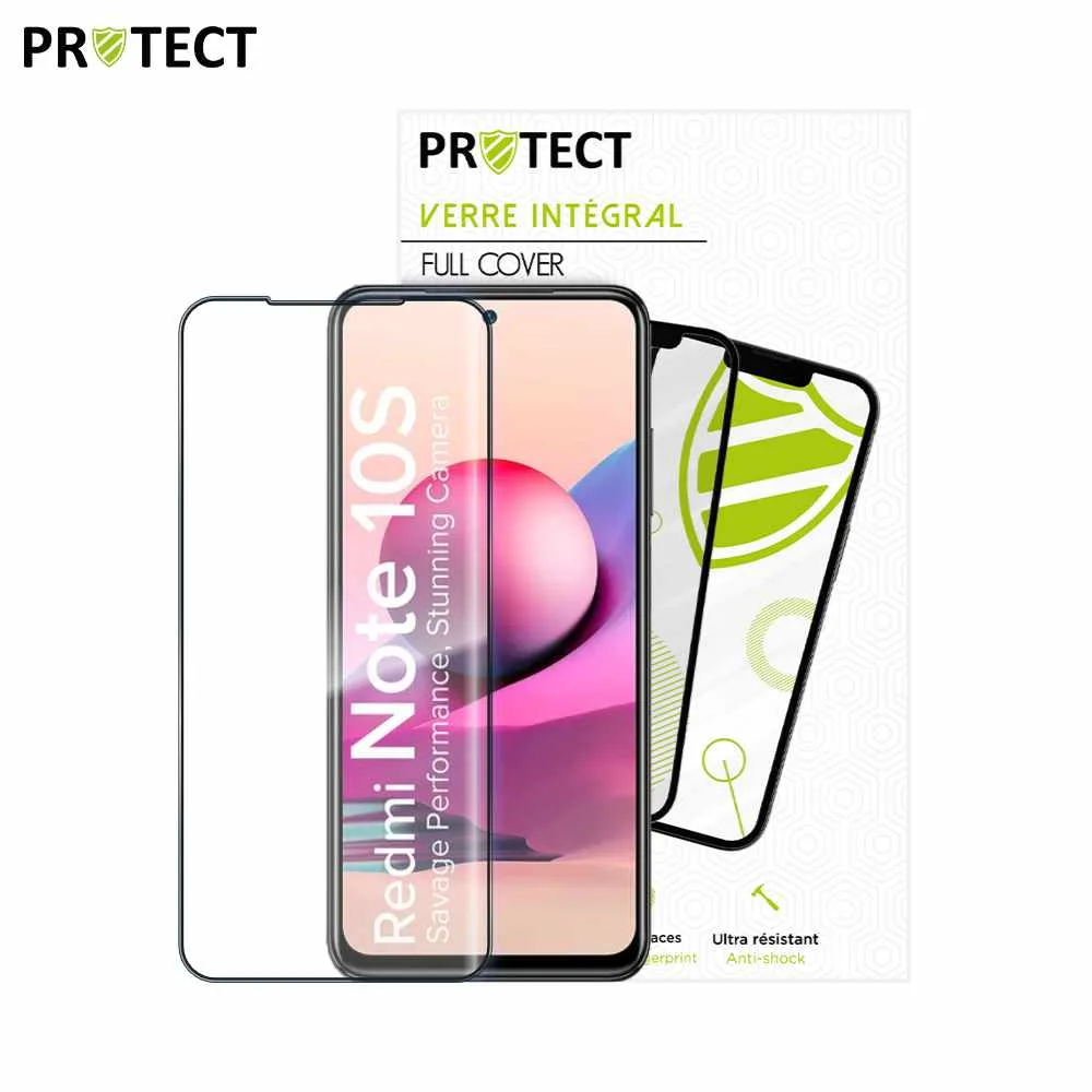 Verre Trempé Intégral PROTECT pour Xiaomi Redmi Note 10S Noir — vue 2