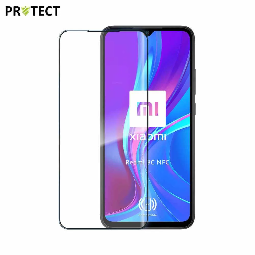 Verre Trempé Intégral PROTECT pour Xiaomi Redmi 9C NFC Noir — vue 2