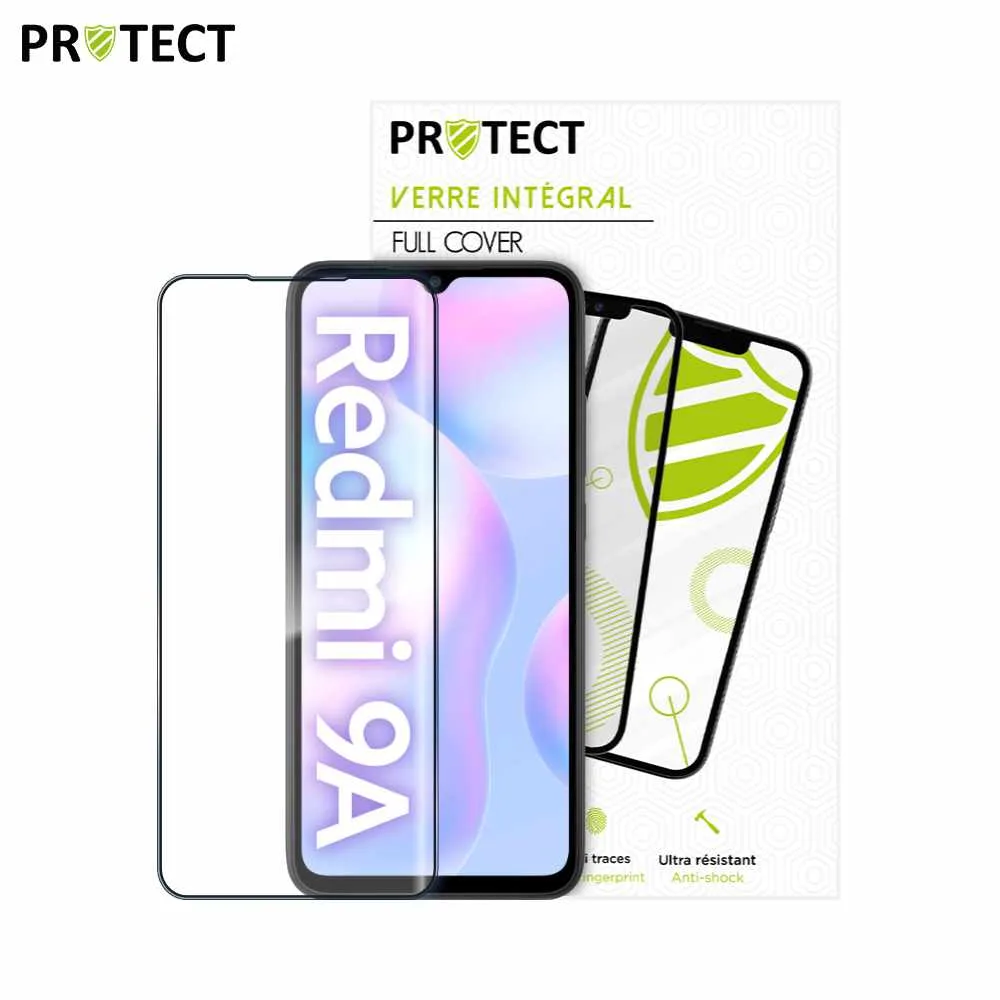 Verre Trempé Intégral PROTECT pour Xiaomi Redmi 9A Noir — vue 2