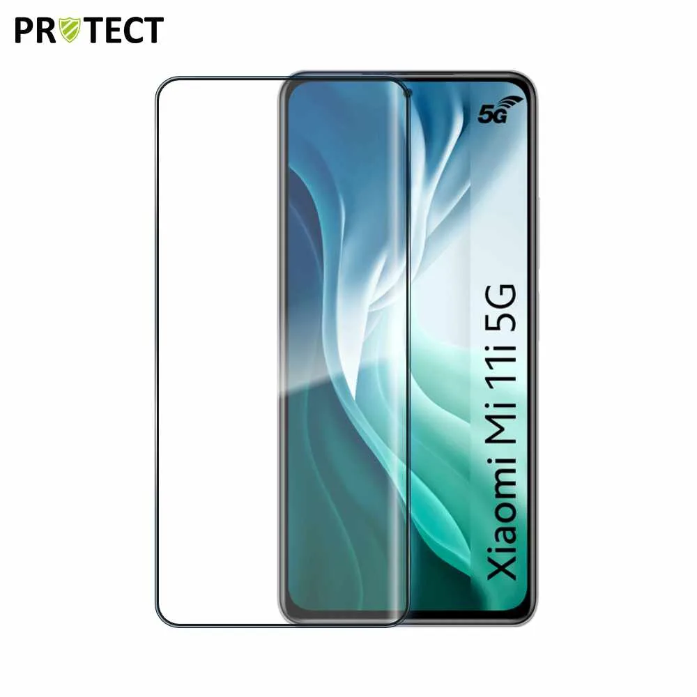 Verre Trempé Intégral PROTECT pour Xiaomi Mi 11i 5G Noir