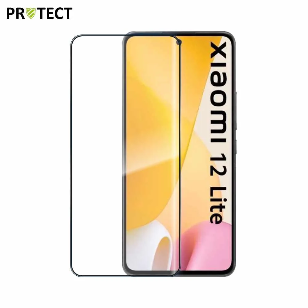 Verre Trempé Intégral PROTECT pour Xiaomi 12 Lite Noir