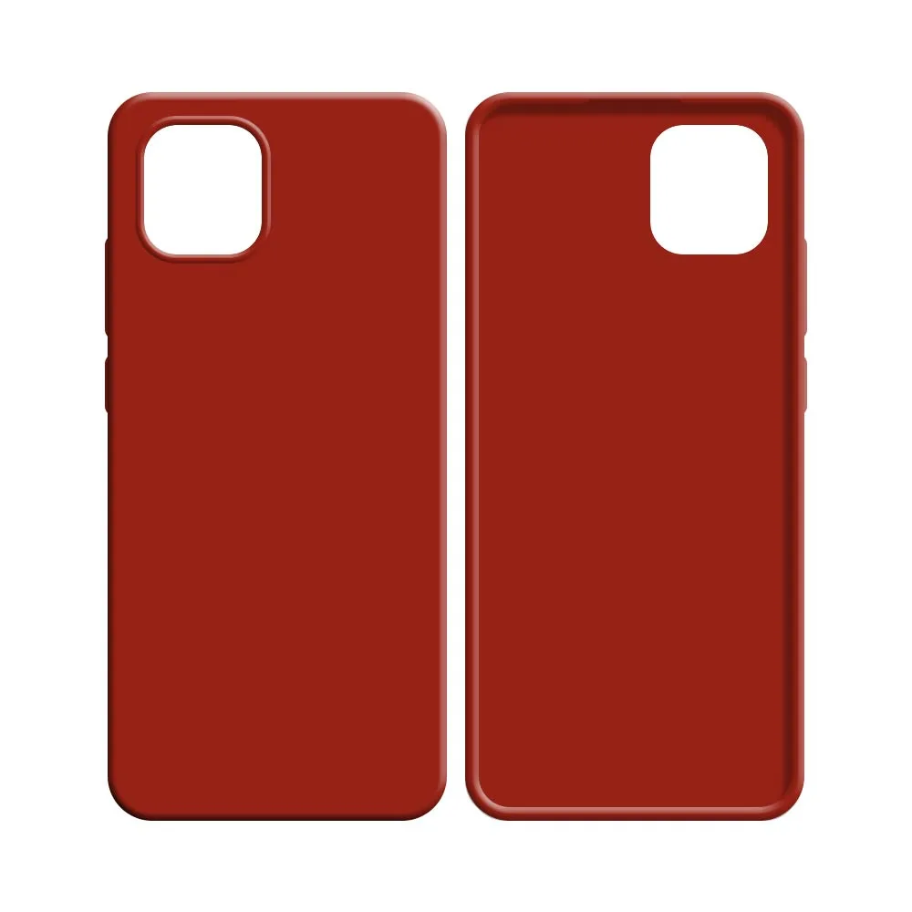Coque Silicone Compatible pour Samsung Galaxy A03 A035F (#1) Rouge — vue 2