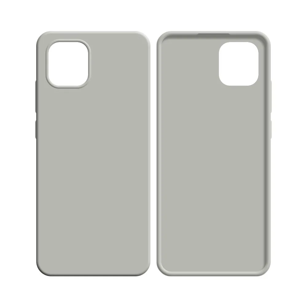 Coque Silicone Compatible pour Samsung Galaxy A03 A035F Blanc — vue 2