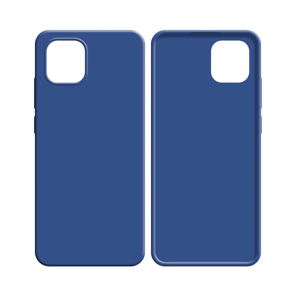 Coque Silicone Compatible pour Samsung Galaxy A03 A035F Bleu Marine — vue 2