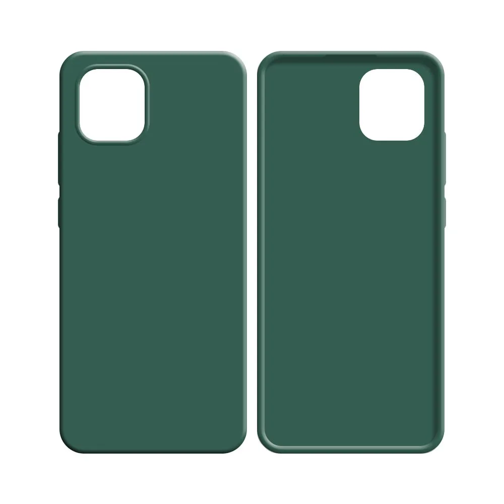 Coque Silicone Compatible pour Samsung Galaxy A03 A035F Vert Foncé — vue 2