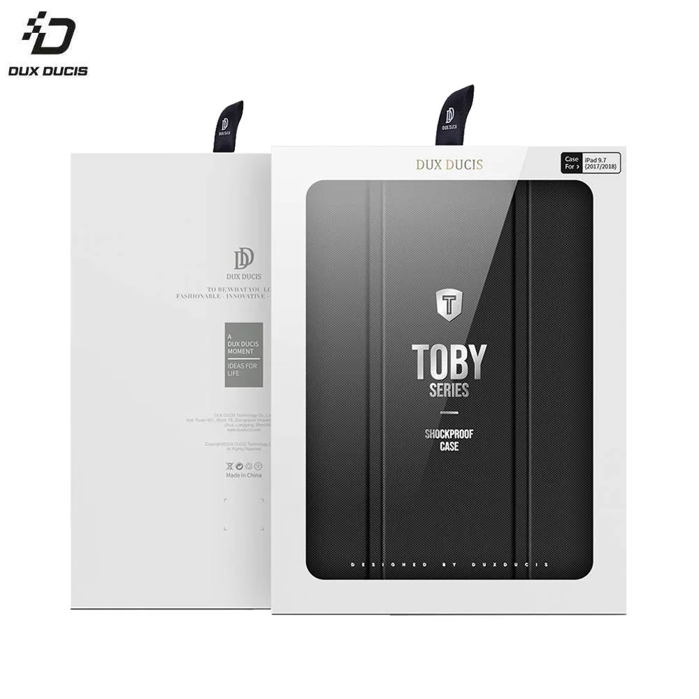 Housse de Protection Toby Dux Ducis pour Apple iPad 6 & 5 A1822, A1823, A1893, A1954 Noir — vue 2
