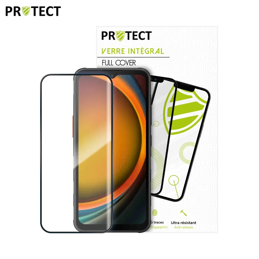 Verre Trempé Intégral PROTECT pour Samsung Galaxy Xcover 7 G556 Noir — vue 2