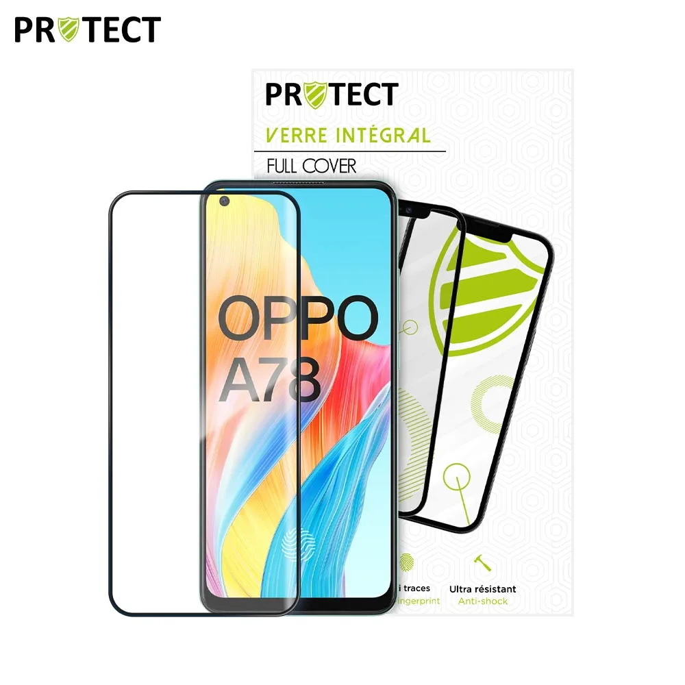 Verre Trempé Intégral PROTECT pour OPPO A78 5G (CPH2483) Noir — vue 2