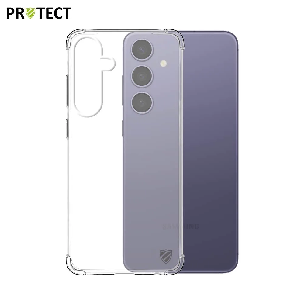 Pack de 10 Coques Silicone Renforcée PROTECT pour Samsung Galaxy S24 5G S921 Bulk Transparent