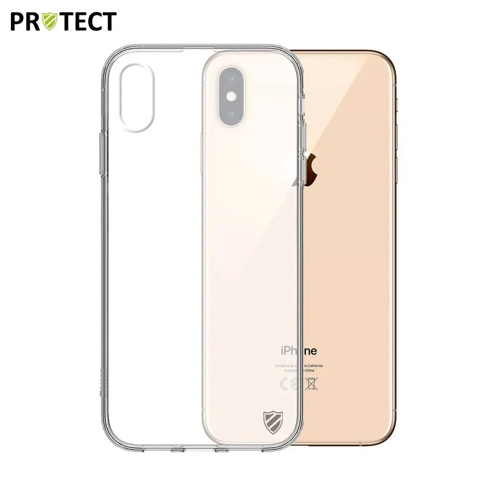 Coque Silicone PROTECT pour Apple iPhone XS Max Transparent