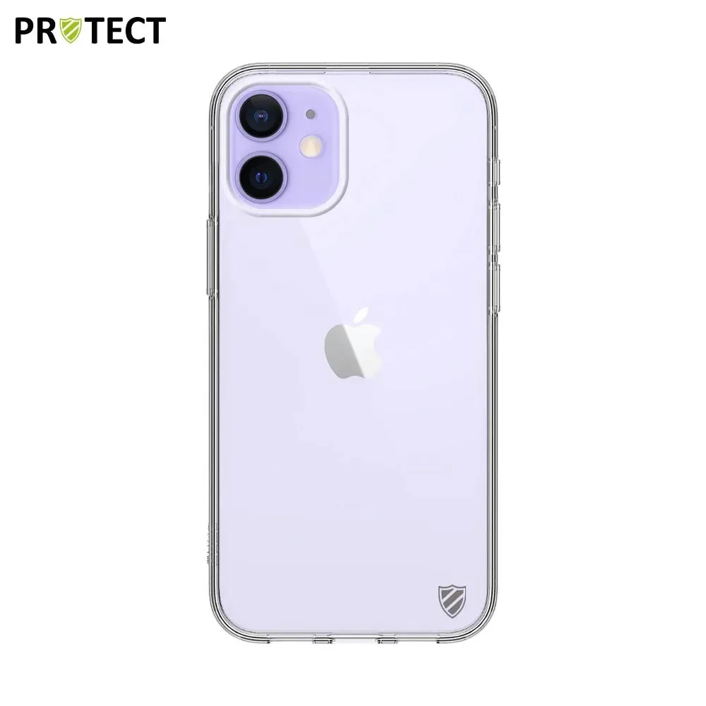 Coque Silicone PROTECT pour Apple iPhone 12 Mini Transparent — vue 2
