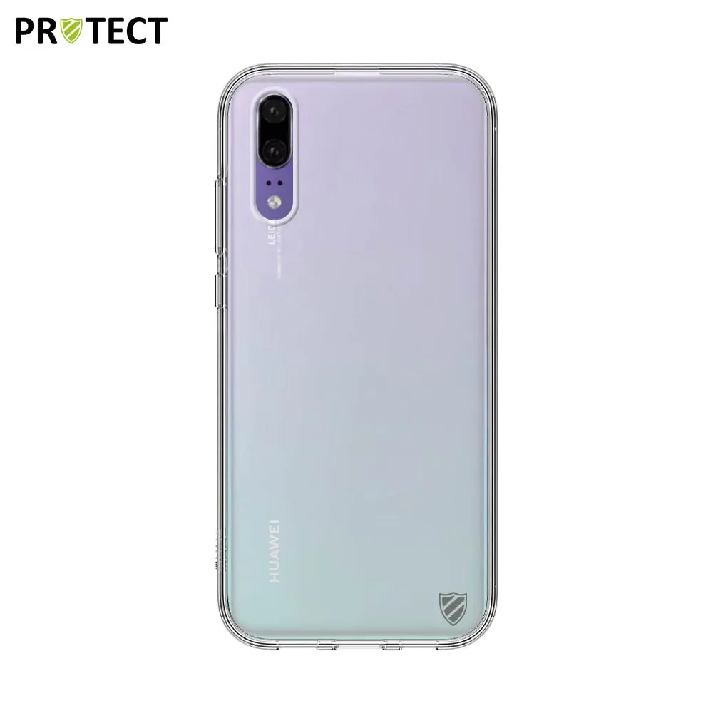 Coque Silicone PROTECT pour Huawei P20 Transparent — vue 2