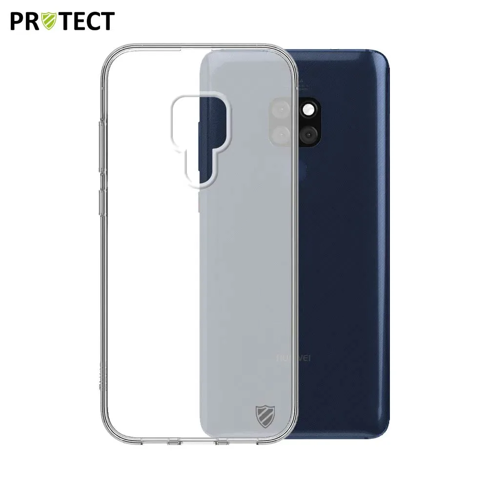 Coque Silicone PROTECT pour Huawei Mate 20 Transparent