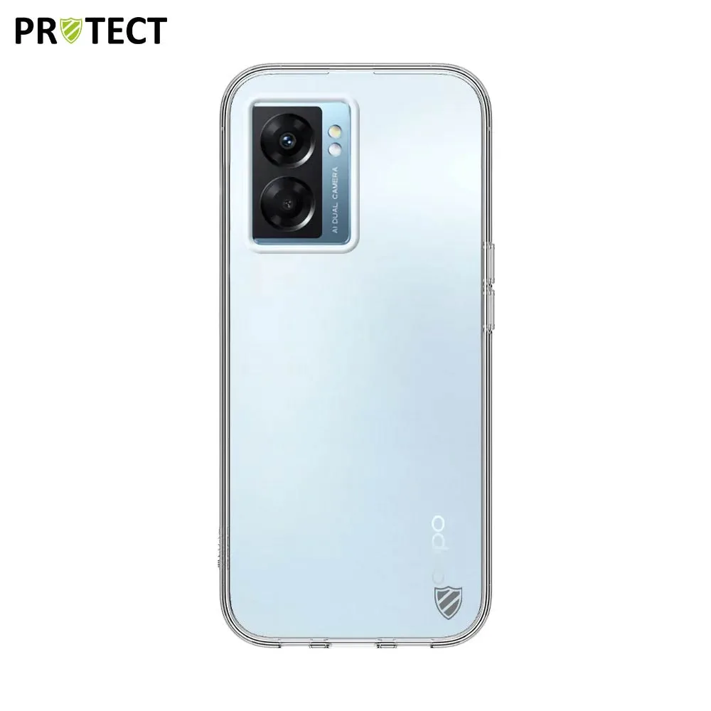 Coque Silicone PROTECT pour OPPO A77 5G, A57 (CPH2387) & A57s 4G Transparent — vue 2