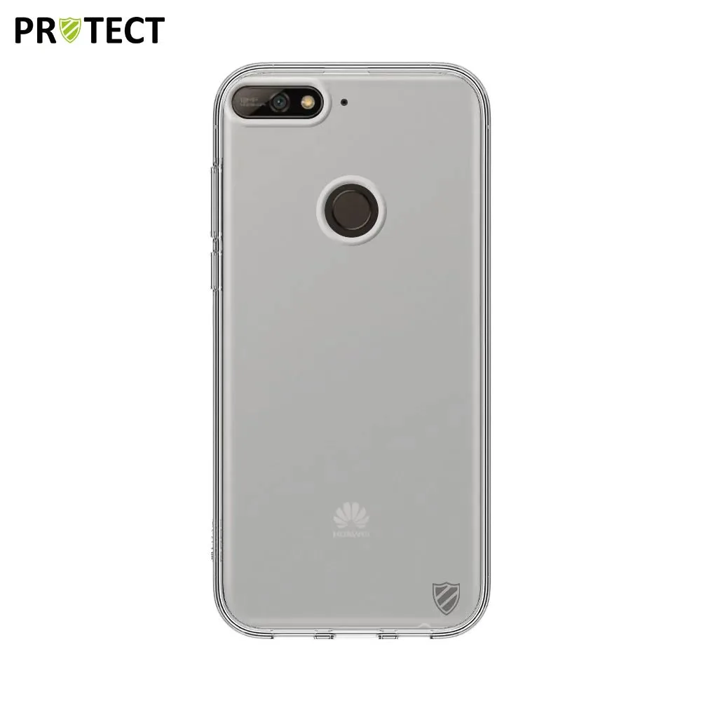 Coque Silicone PROTECT pour Huawei Y7 2018 Transparent — vue 2
