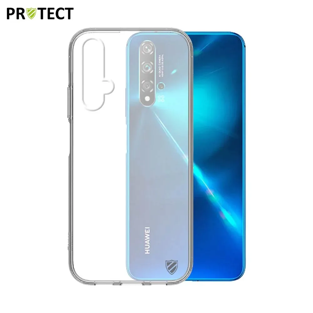 Coque Silicone PROTECT pour Huawei Nova 5T Transparent