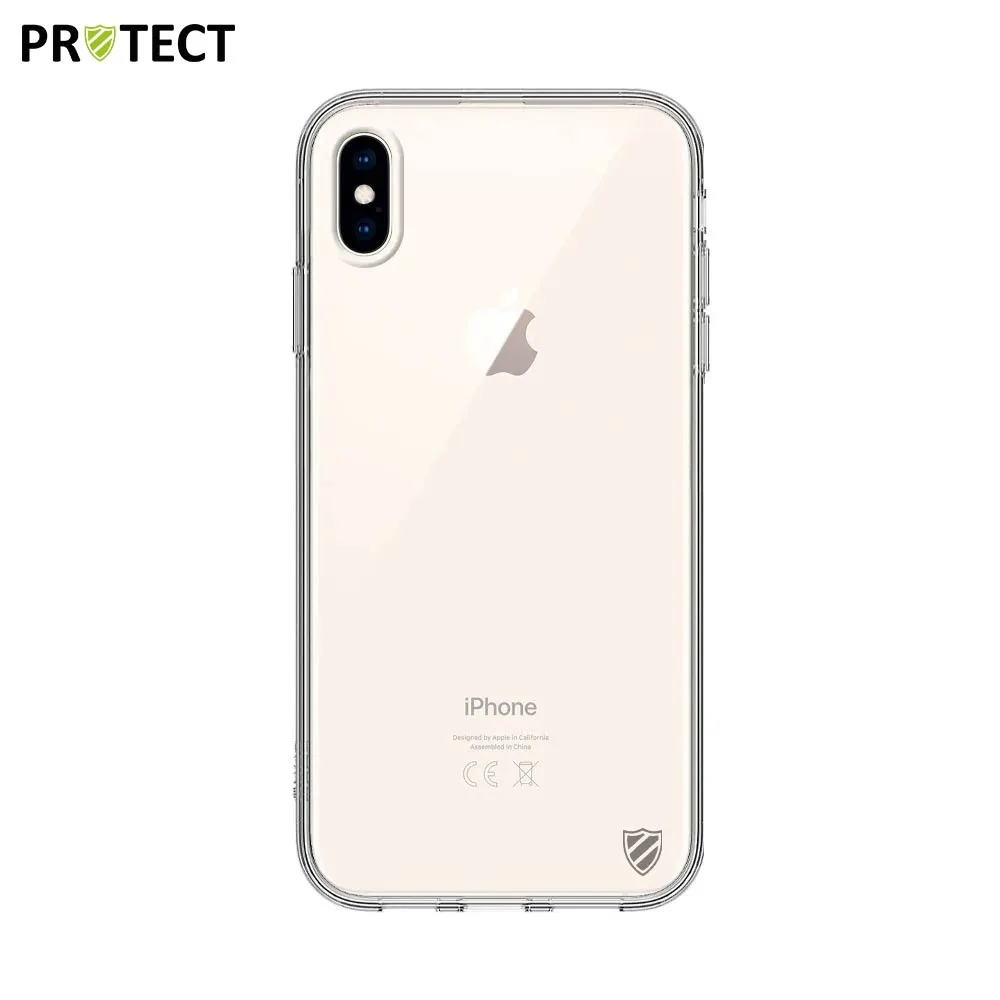 Pack de 10 Coques Silicone PROTECT pour Apple iPhone XS Max Bulk Transparent — vue 2