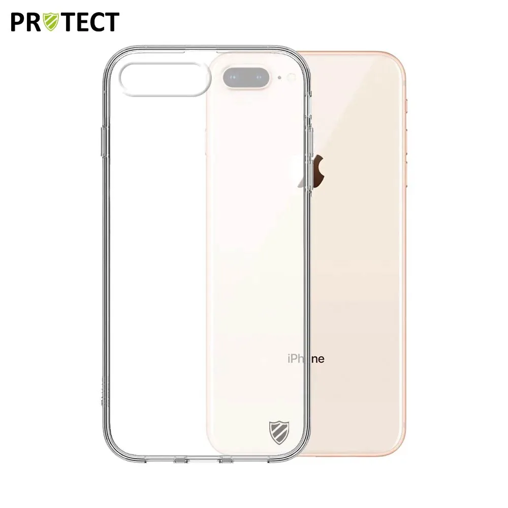 Pack de 10 Coques Silicone PROTECT pour Apple iPhone 7 Plus & 8 Plus Bulk Transparent