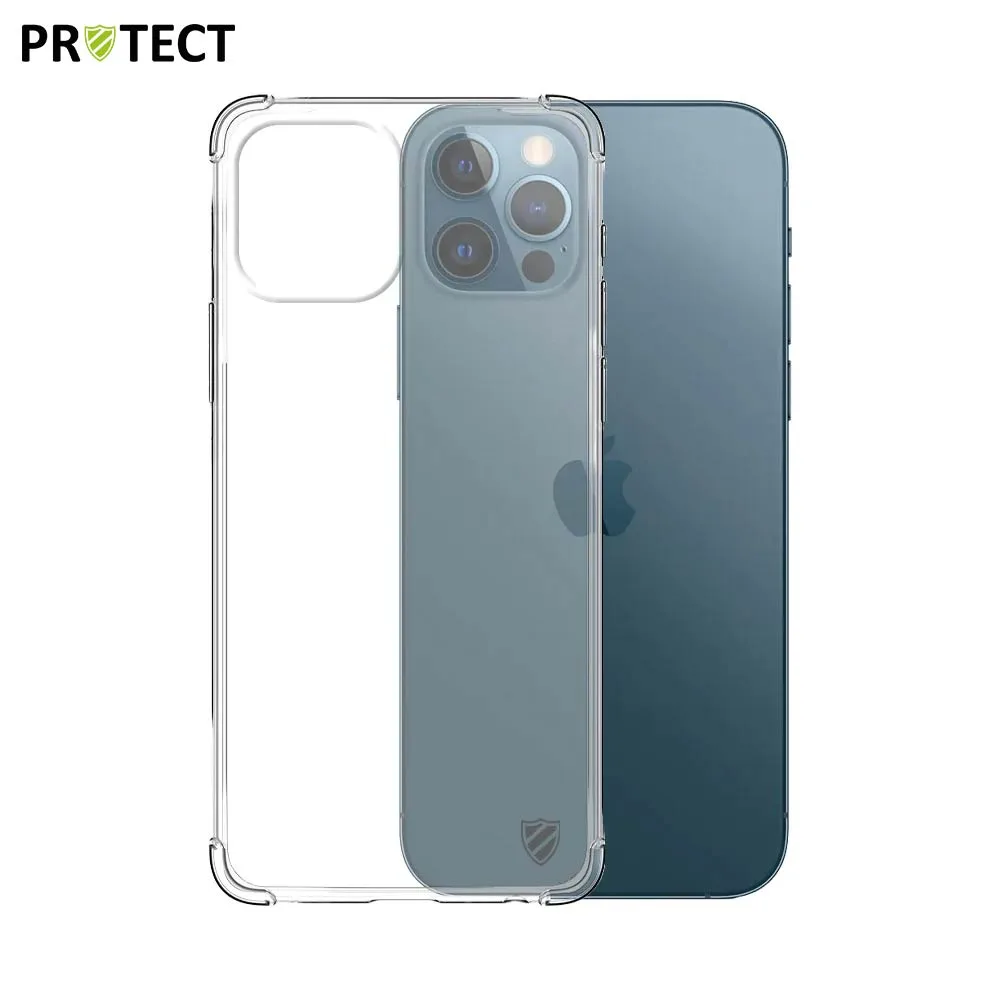 Coque Silicone Renforcée PROTECT pour Apple iPhone 12 & iPhone 12 Pro Transparent