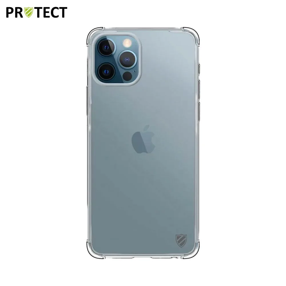 Coque Silicone Renforcée PROTECT pour Apple iPhone 12 & iPhone 12 Pro Transparent — vue 2