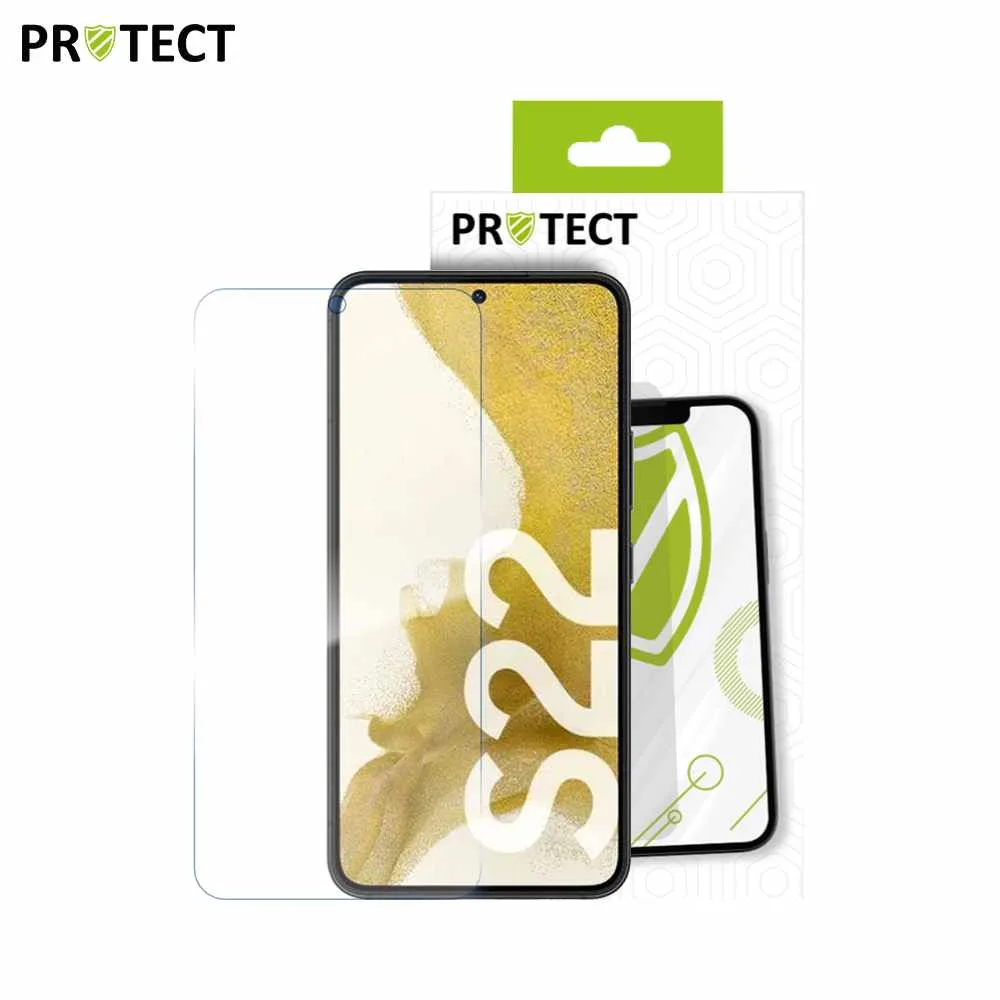 Verre Trempé Classique PROTECT pour Samsung Galaxy S22 S901 Transparent — vue 2
