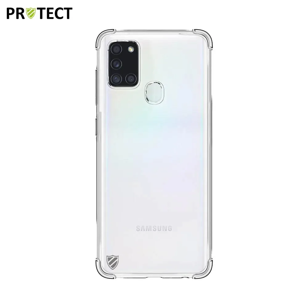 Coque Silicone Renforcée PROTECT pour Samsung Galaxy A21S A217F Transparent — vue 2