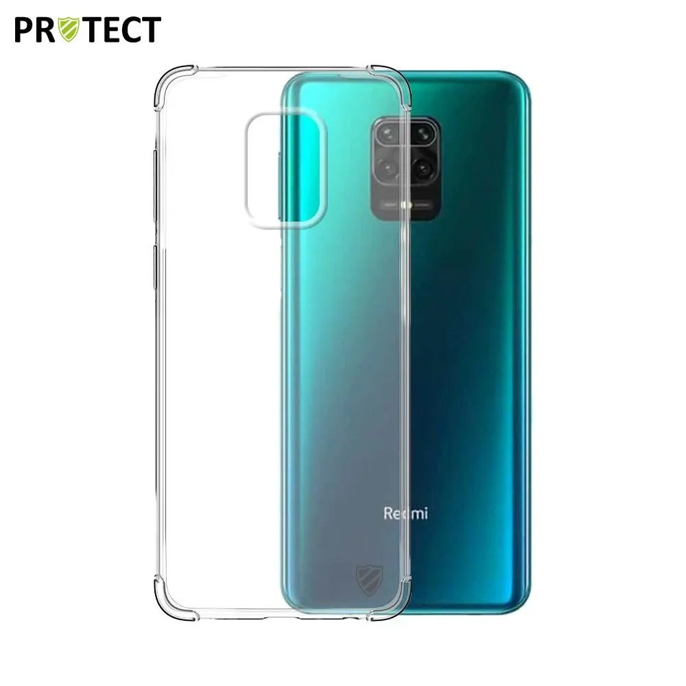 Coque Silicone Renforcée PROTECT pour Xiaomi Redmi Note 9S & 9 Pro 4G Transparent