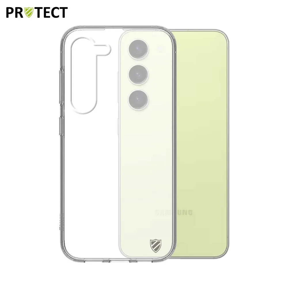 Coque Silicone PROTECT pour Samsung Galaxy S23 5G S911 Transparent