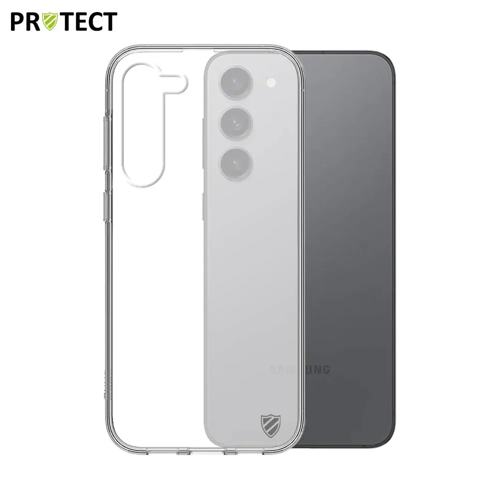 Coque Silicone PROTECT pour Samsung Galaxy S23 Plus 5G S916 Transparent
